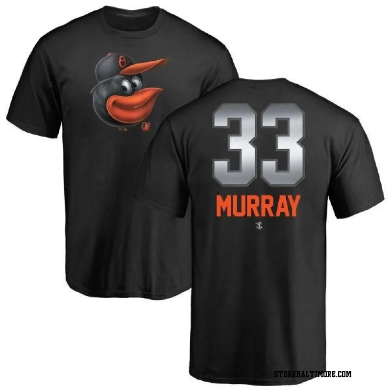 Black Men's Eddie Murray Baltimore Orioles Midnight Mascot T-Shirt