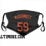 Black Baltimore Orioles  Chayce McDermott  Face Mask (With 2 Free PM2.5 Filters)